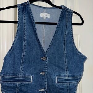Blue Denim Vest